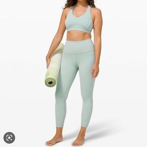 Lululemon align high rise pant 25” in hazy jade